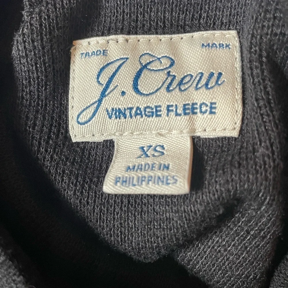J Crew Vintage Fleece black turtleneck